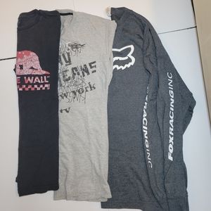 Vans fox DKNY bundle long short mens tshirt tops XXL